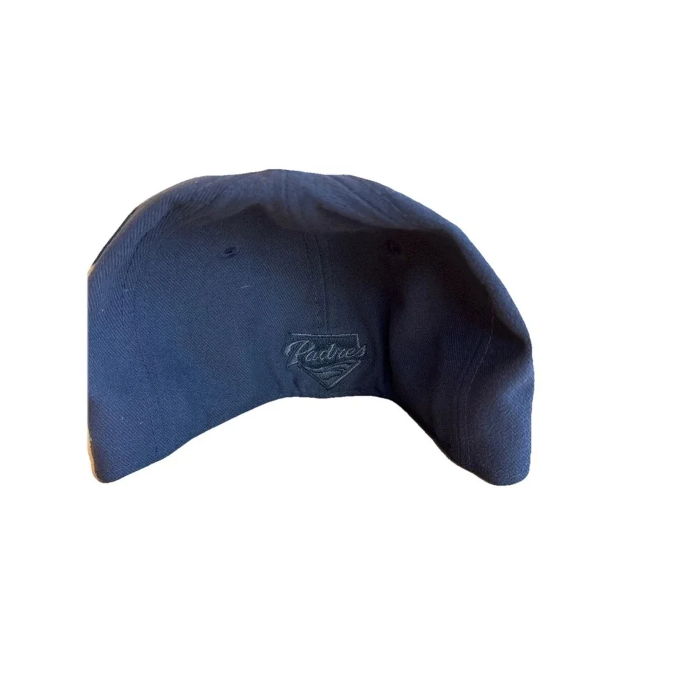 New Era‎ 59Fifty San Diego Padres Fitted Hat Size 7 Gray Blue Baseball Friar